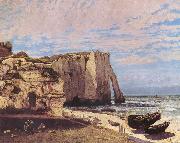 Gustave Courbet Cliffs at Etretat after the storm Sweden oil painting artist